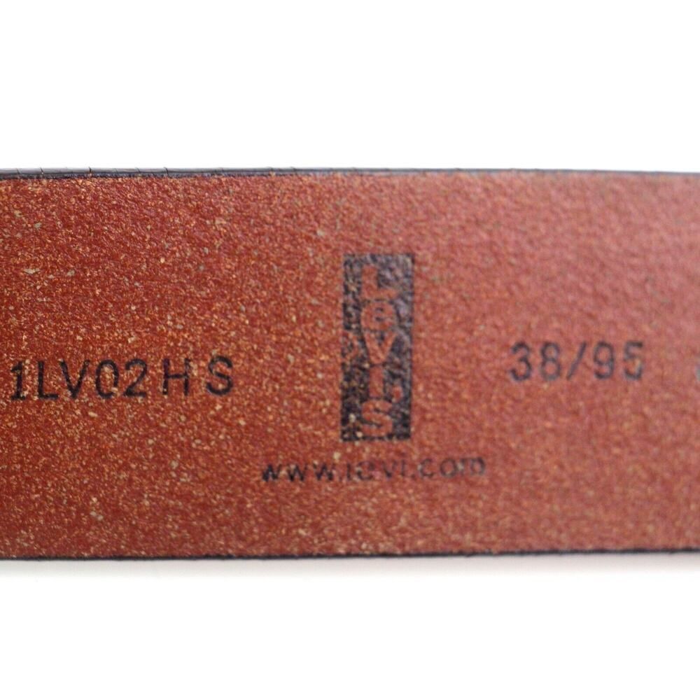 Levi's TAN BROWN GENUINE LEATHER 1 3/8"Wd CASUAL DRESS MEN'S BELT Sz 38/95 (G17 - Picture 8 of 14